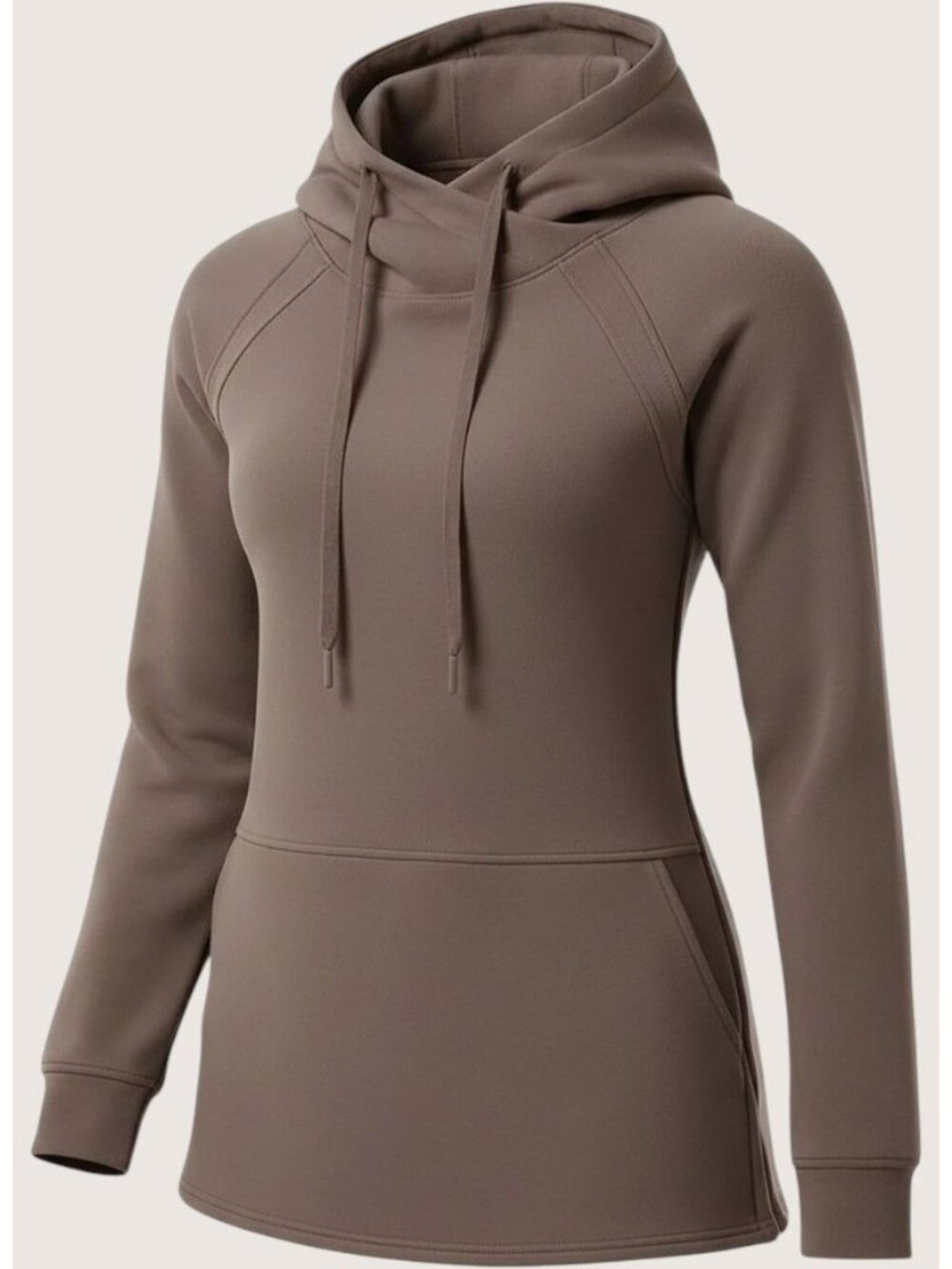 32 Degrees Womens XL NEW Tech Hoodie Raglan Style Comfy Pullover Tan Brown